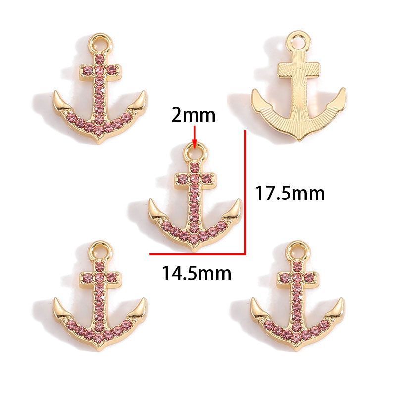 5PCS Colorful Sailor Theme Charm for Jewelry Making Findings
