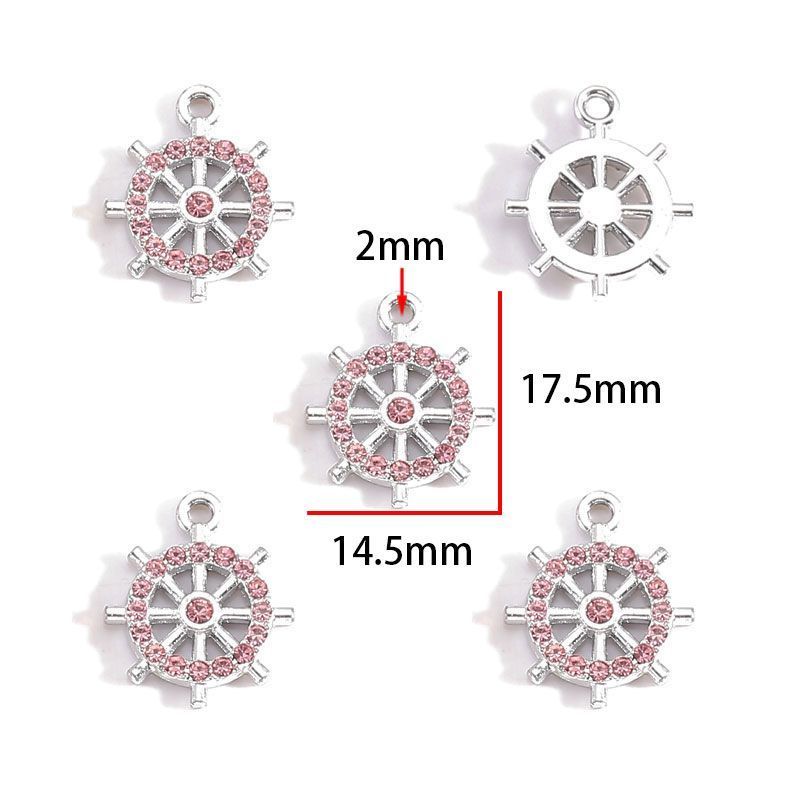 5PCS Colorful Sailor Theme Charm for Jewelry Making Findings