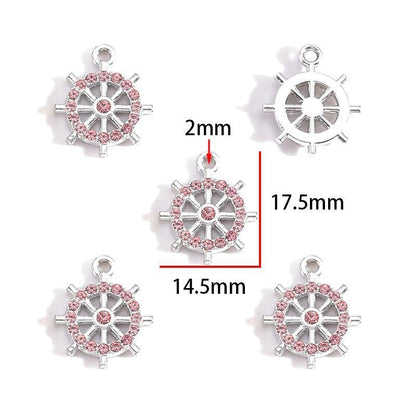 5PCS Colorful Sailor Theme Charm for Jewelry Making Findings