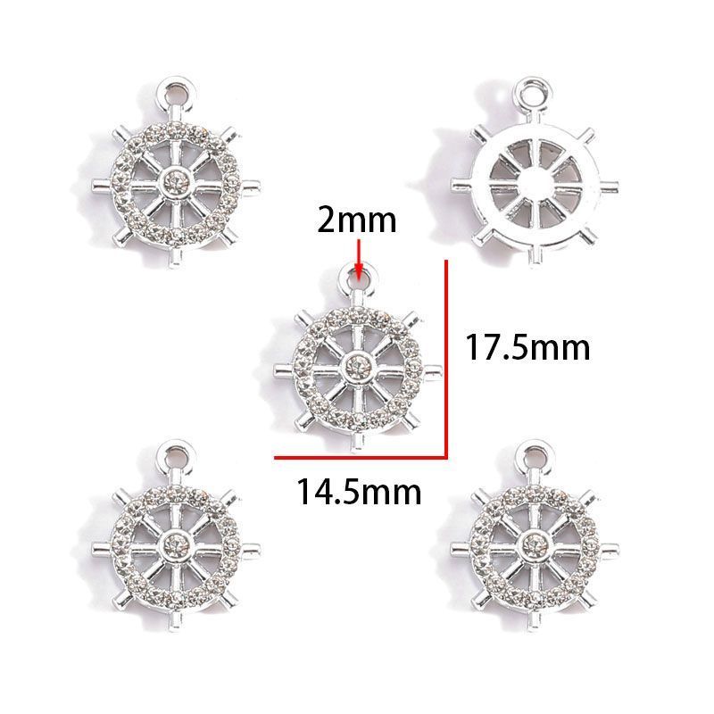5PCS Colorful Sailor Theme Charm for Jewelry Making Findings