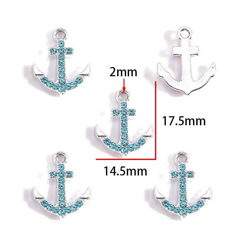 5PCS Colorful Sailor Theme Charm for Jewelry Making Findings