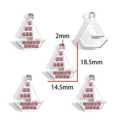 5PCS Colorful Sailor Theme Charm for Jewelry Making Findings