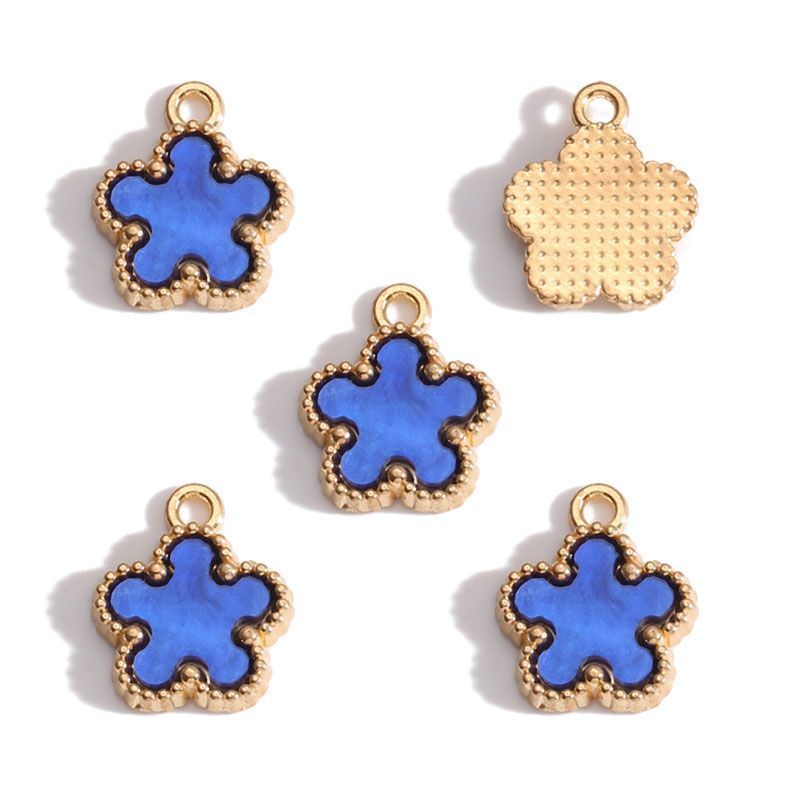 5PCS Star Flower Charm for Jewelry Making Findings 13x16mm