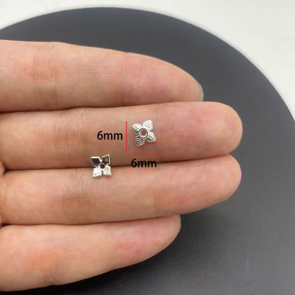20PCS Different Silver Color Flower Shape Cap for Jewelry Making Findings