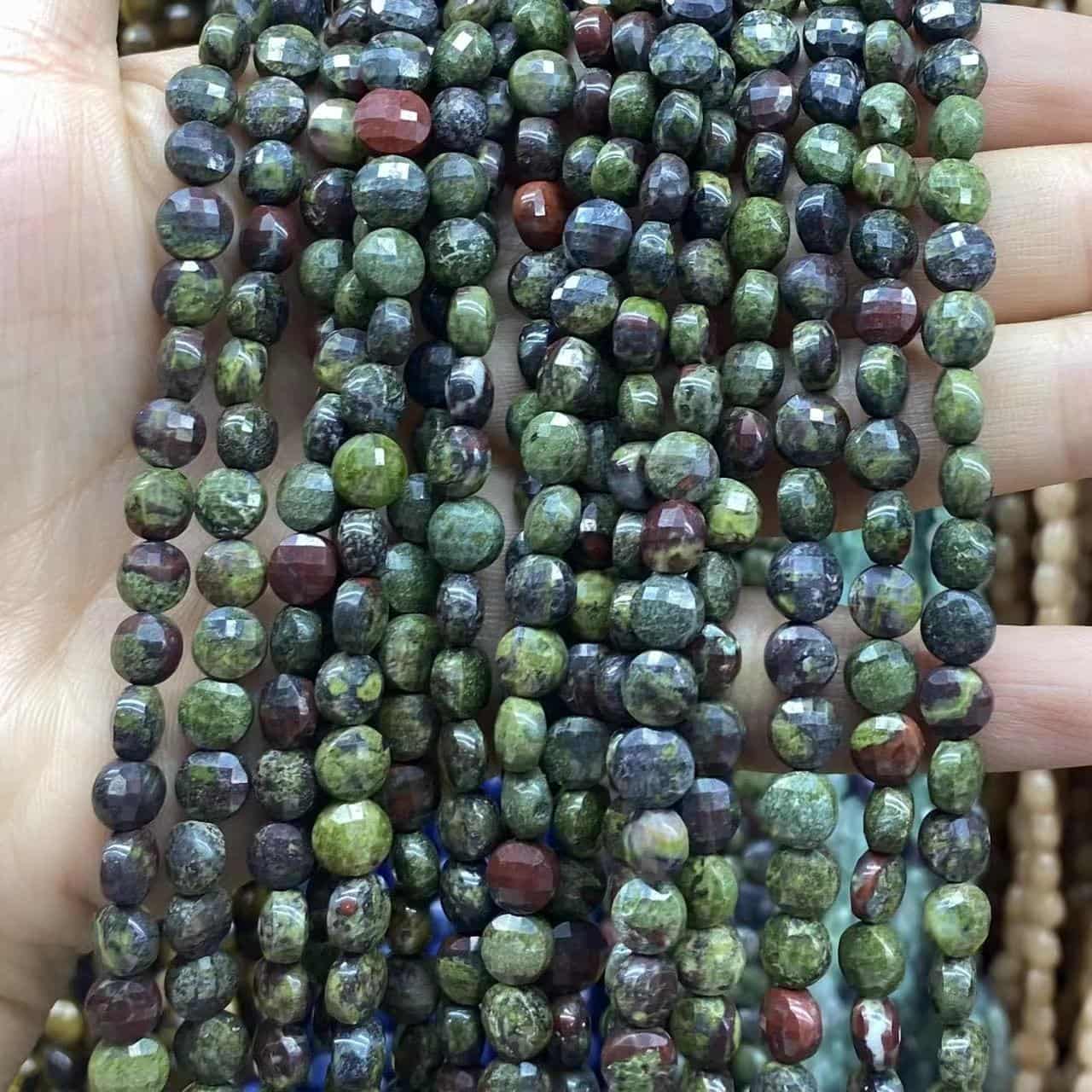 Faceted Cion Beads 6x6mm Quartz/Jasper/Agate/Crystal