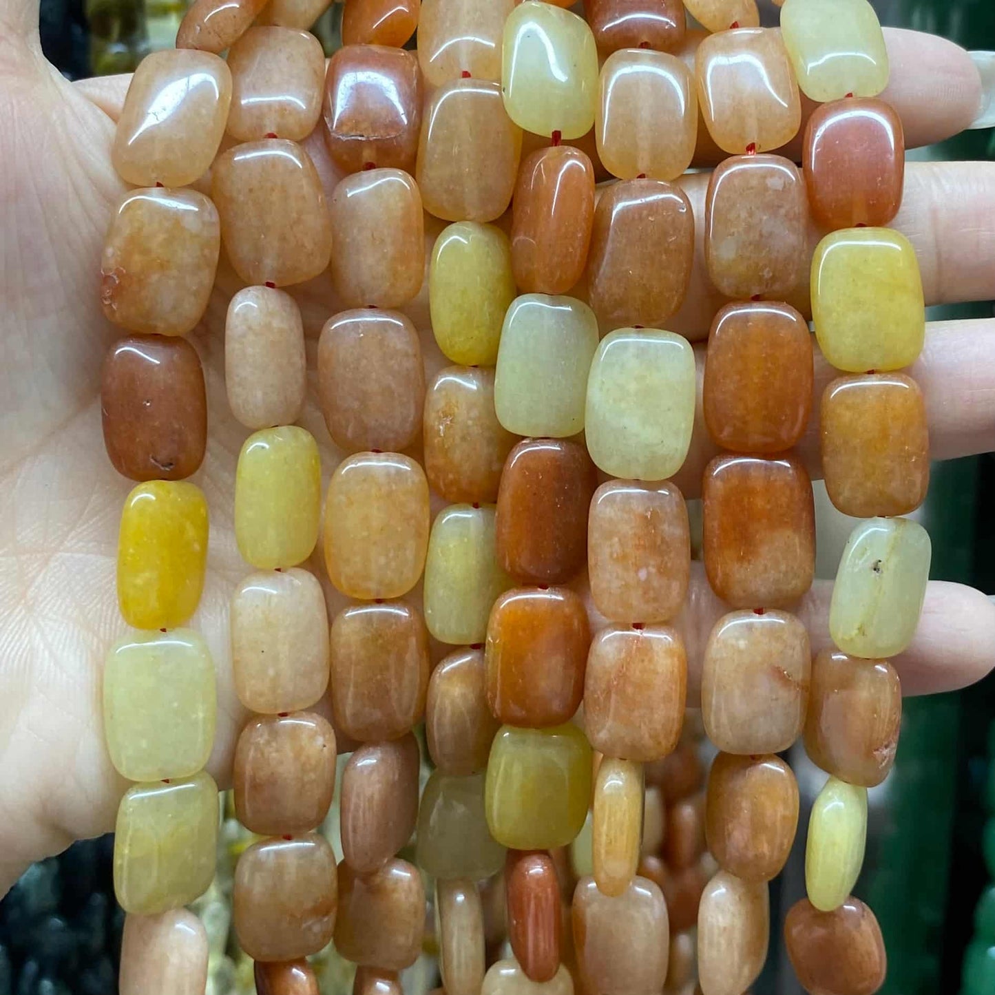 Smooth Rectangle Beads 10x14mm Quartz/Jasper/Agate/Crystal