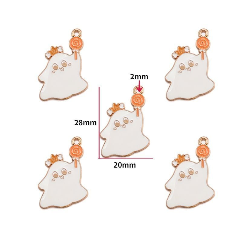 5PCS Halloween Style Theme Jewelry Making Findings Charm #3