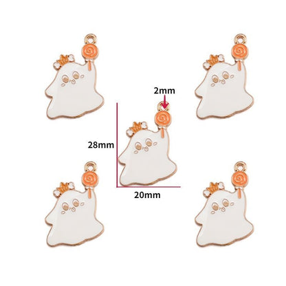 5PCS Halloween Style Theme Jewelry Making Findings Charm #3