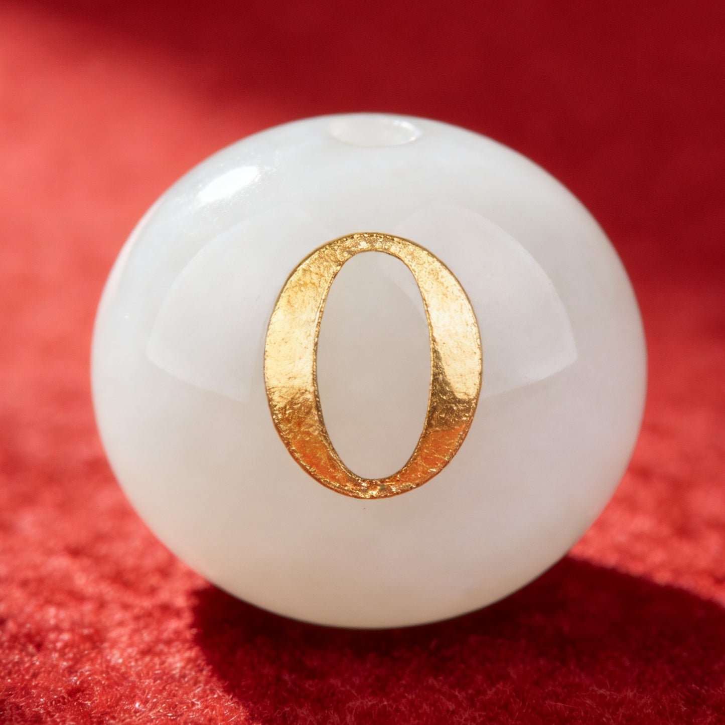 Natural Red Agate Beads - 26 Alphabet Loose Beads for Engraving Customization DIY