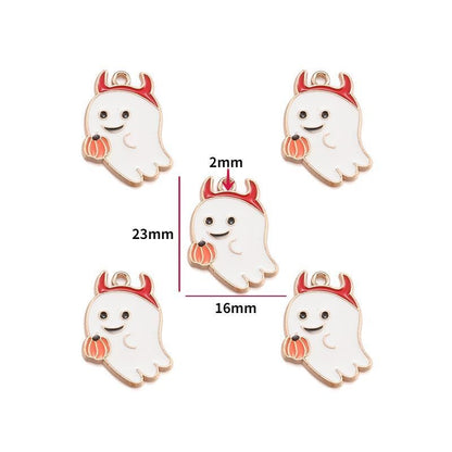 5PCS Halloween Style Theme Jewelry Making Findings Charm #1