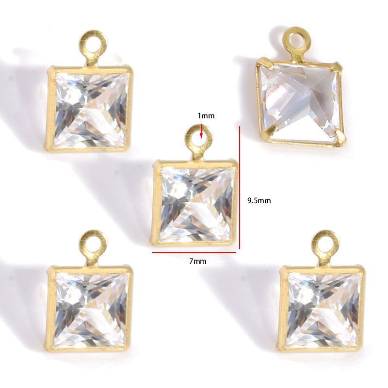 5PCS Crystal Collection Jewelry Making Findings Charm