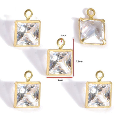 5PCS Crystal Collection Jewelry Making Findings Charm