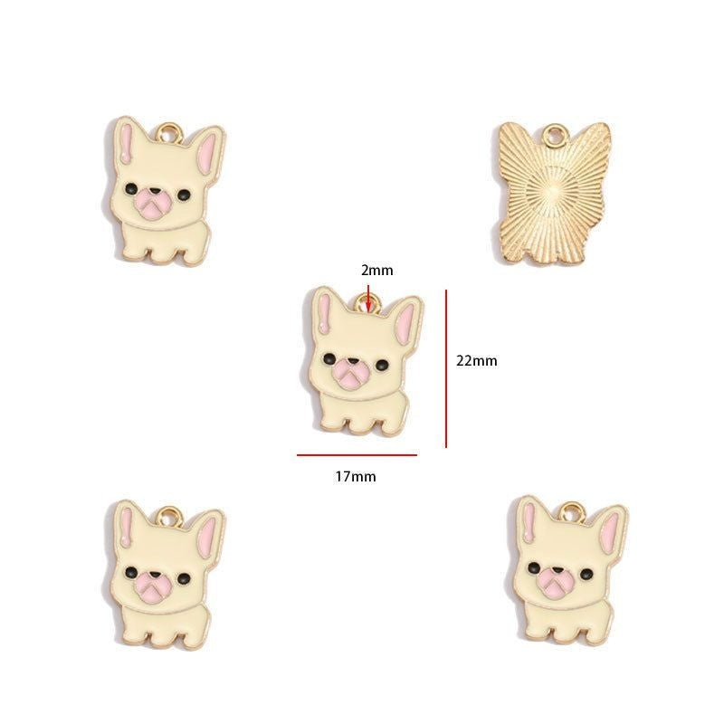 5PCS Colorful Poppy Collection Jewelry Making Findings Charm