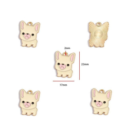 5PCS Colorful Poppy Collection Jewelry Making Findings Charm
