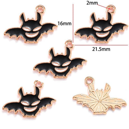 5PCS Halloween Style Theme Jewelry Making Findings Charm #2