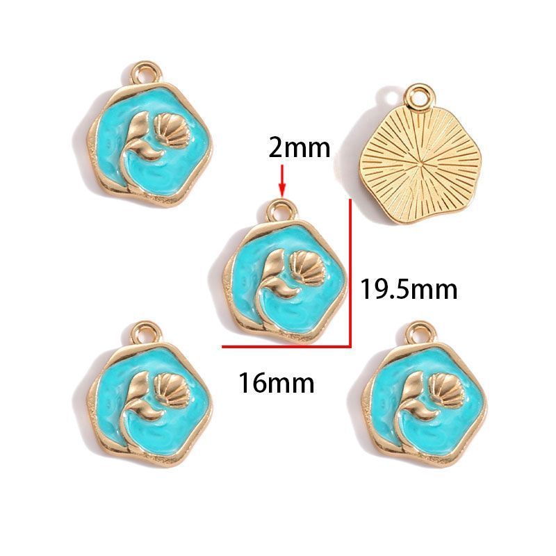 Assorted Ocean Design Charms for Jewelry Making