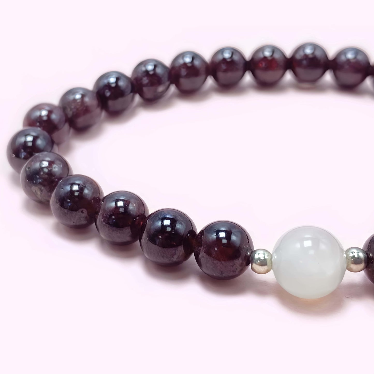 Red Garnet Crystal Bracelet for Love and Relationship