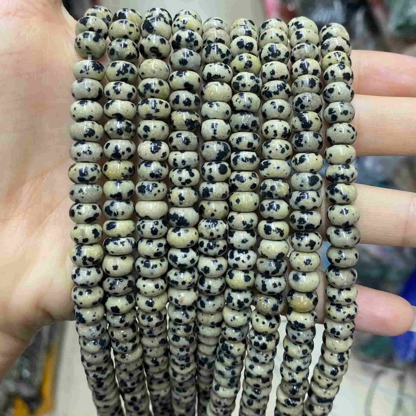 Round Rondelle Beads 2x4mm 4x6mm 5x8mm Quartz/Jasper/Agate