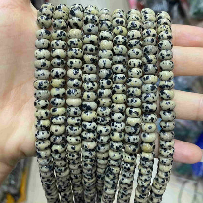 Round Rondelle Beads 2x4mm 4x6mm 5x8mm Quartz/Jasper/Agate