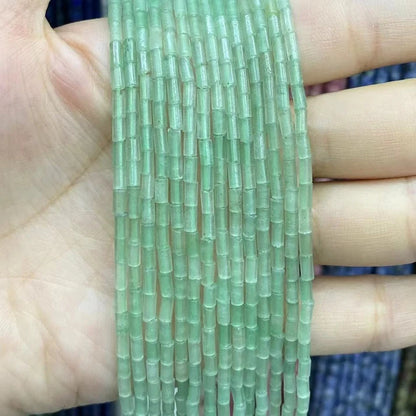 Tube Shape Aventurine Beads