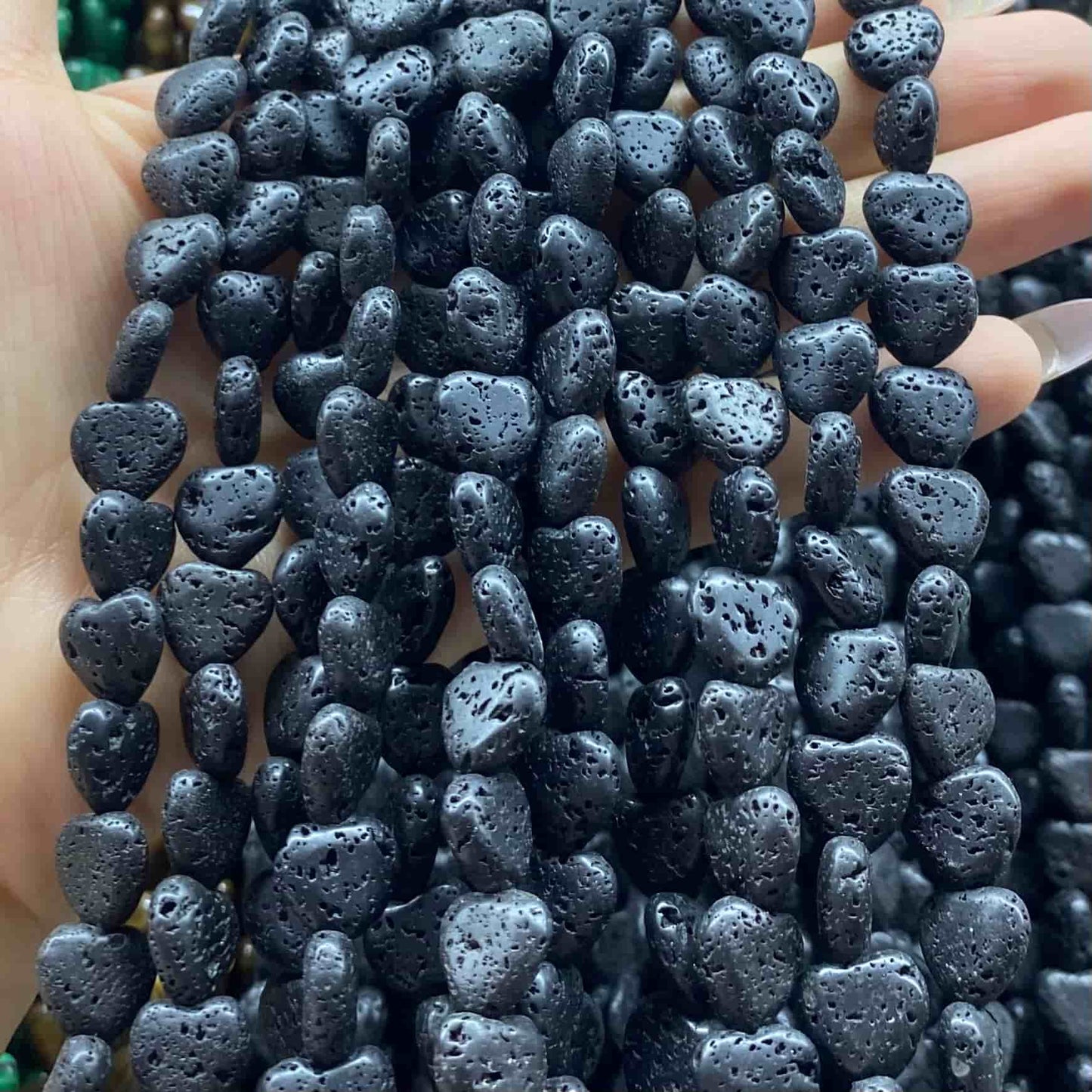 Smooth Heart Shape Beads 10mm/15mm Quartz/Jasper/Agate/Crystal