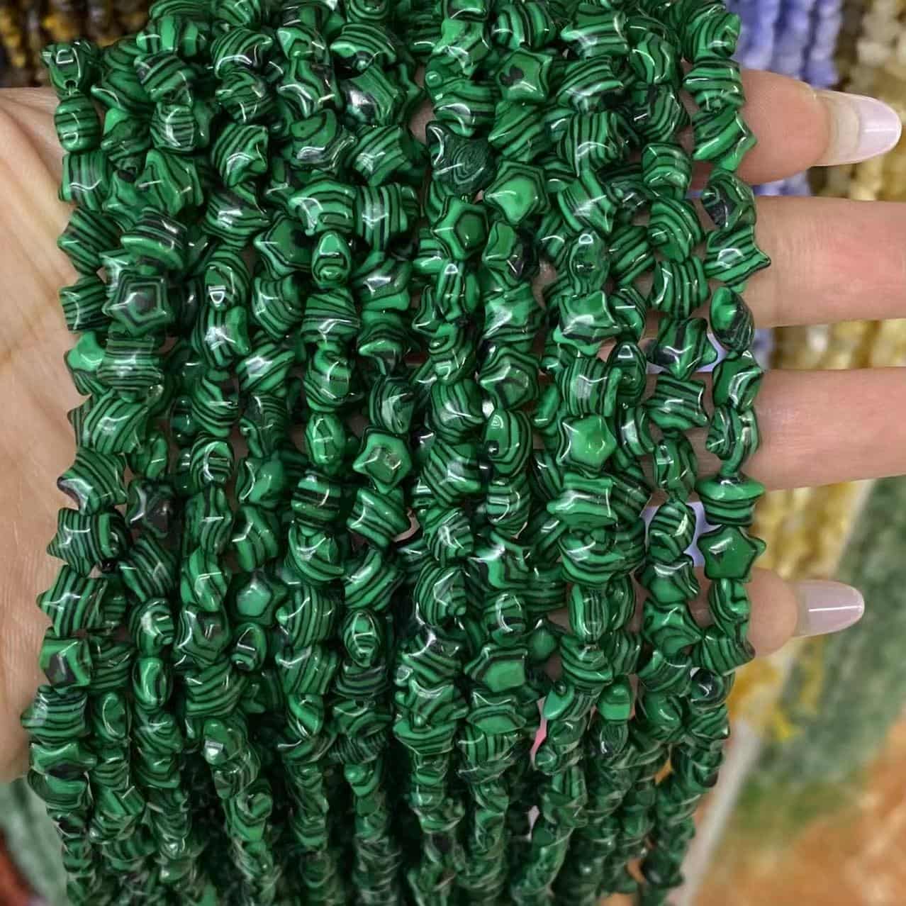 Smooth Star Beads 8mm Quartz/Jasper/Agate/Crystal