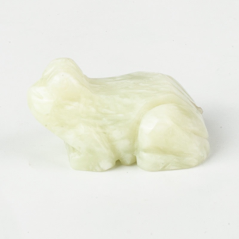 Frog Statue Hand Carved Animal Figurine