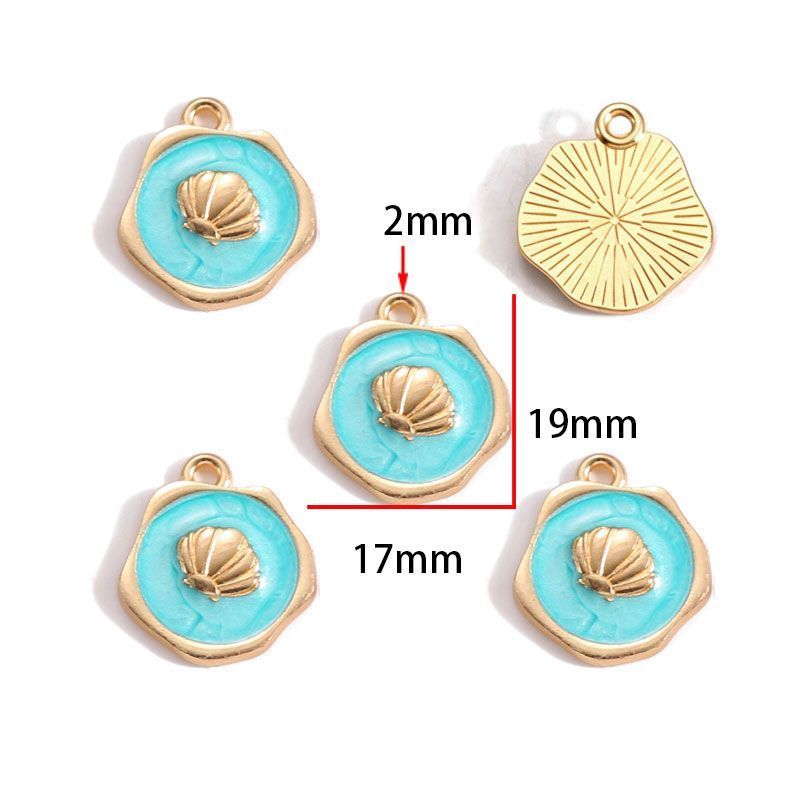 Assorted Ocean Design Charms for Jewelry Making