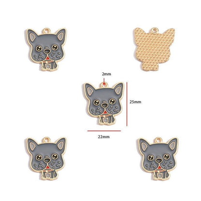 5PCS Colorful Poppy Collection Jewelry Making Findings Charm