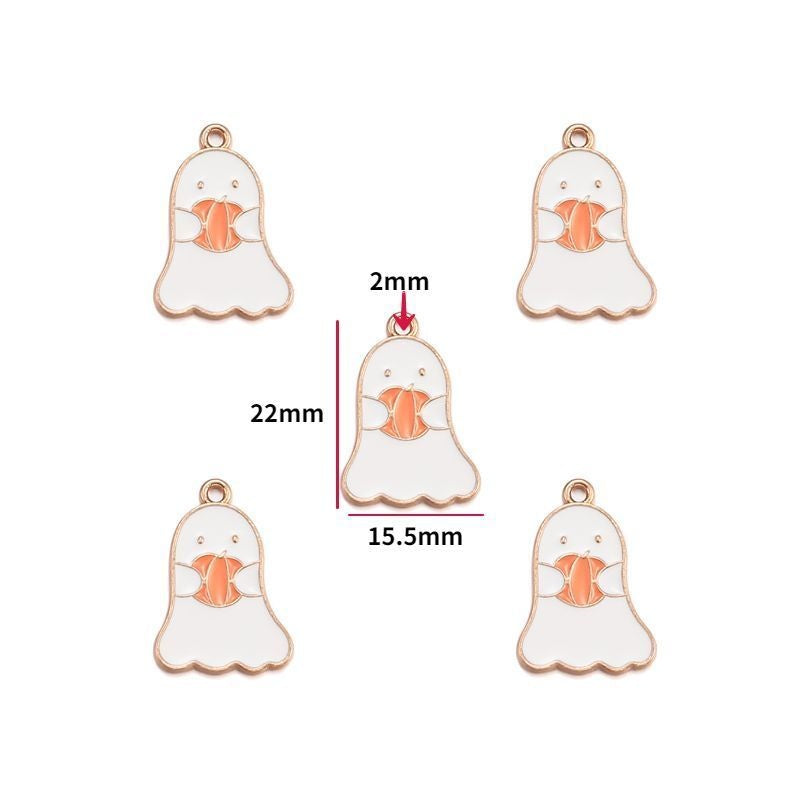 5PCS Halloween Style Theme Jewelry Making Findings Charm #1