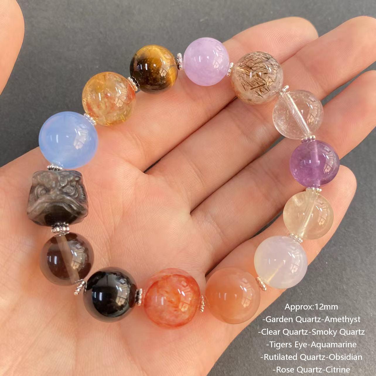Natural Designer Healing Crystal Bracelet Mutiple Styles