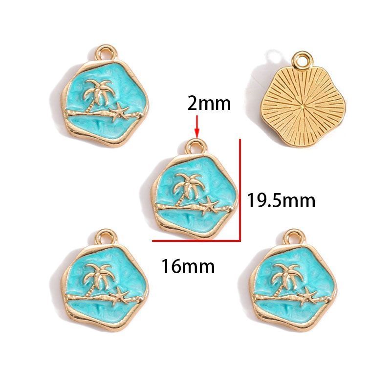 Assorted Ocean Design Charms for Jewelry Making