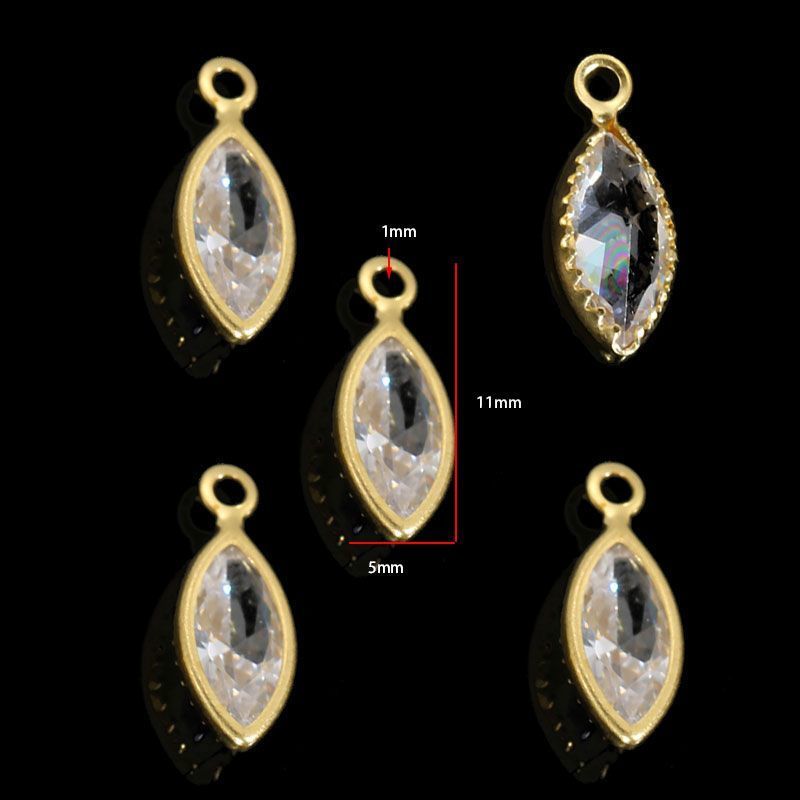 5PCS Crystal Collection Jewelry Making Findings Charm