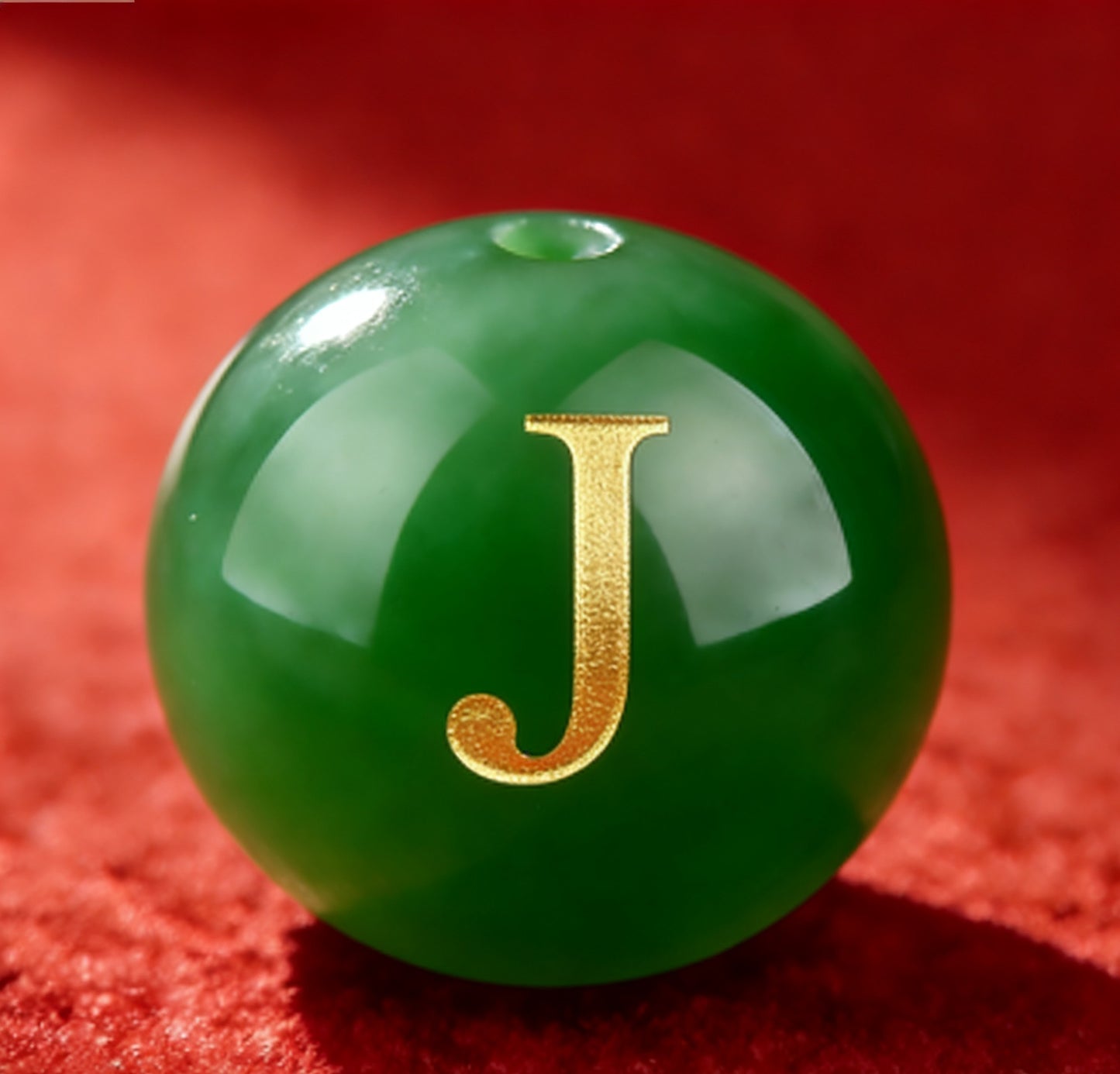 Natural Red Agate Beads - 26 Alphabet Loose Beads for Engraving Customization DIY