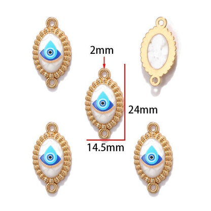 Evil Eyes Spacer Jewelry Making Findings for All Use
