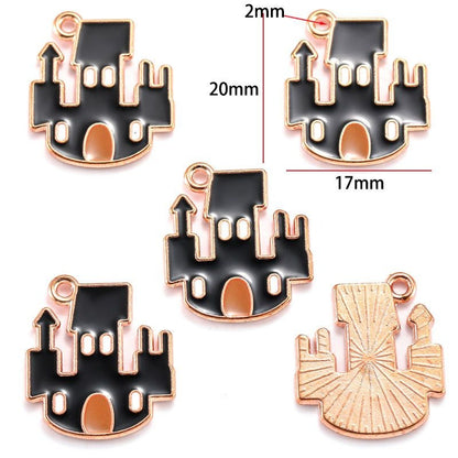 5PCS Halloween Style Theme Jewelry Making Findings Charm #2
