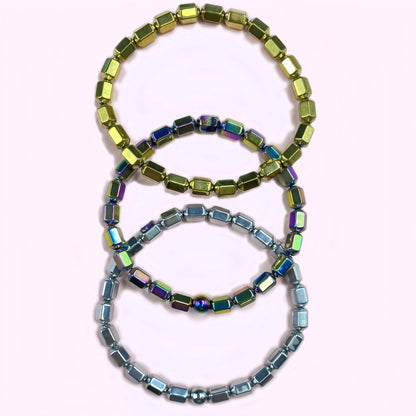 Triple Hematite for Weight Loss Crystal Bracelet