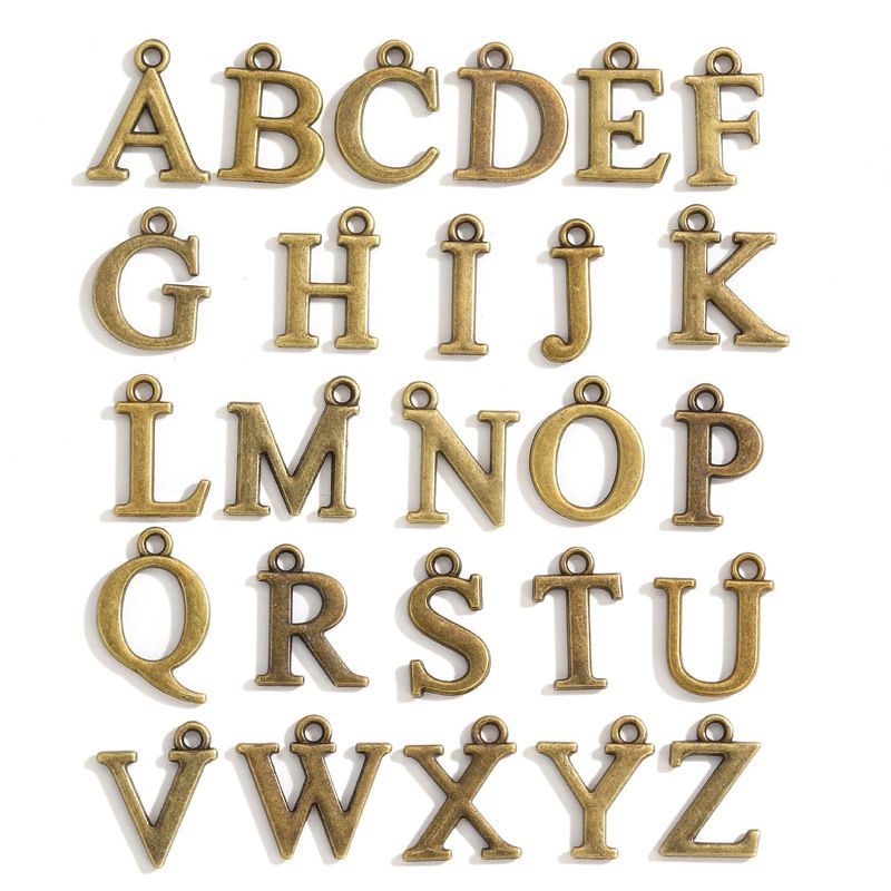 Alphabet Set Jewelry Making Findings Charm