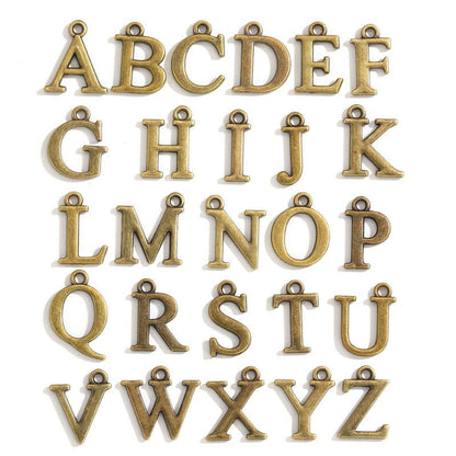 Alphabet Set Jewelry Making Findings Charm