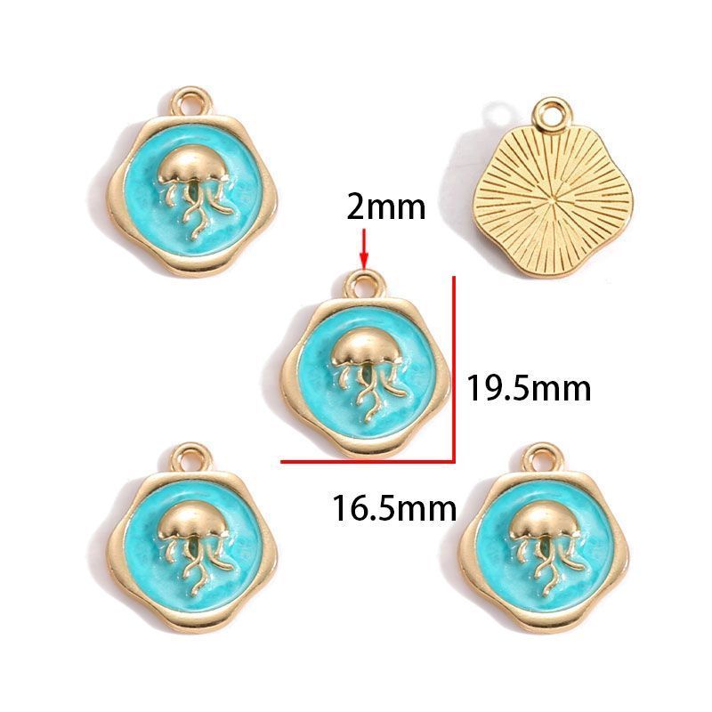 Assorted Ocean Design Charms for Jewelry Making