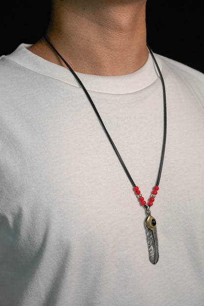 Japan Takahashi Goro John Mayer  Right Feather Necklace