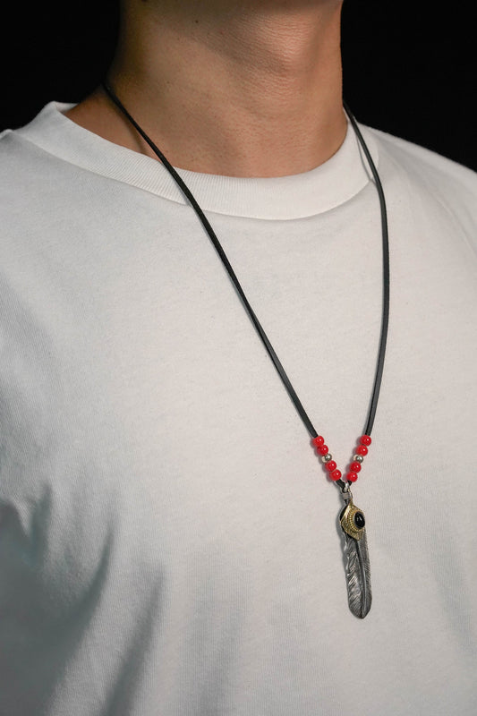 Japan Takahashi Goro John Mayer  Right Feather Necklace