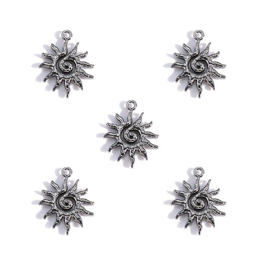 5 PCS Sun Style Jewelry Making Findings Charm Multi Sizes