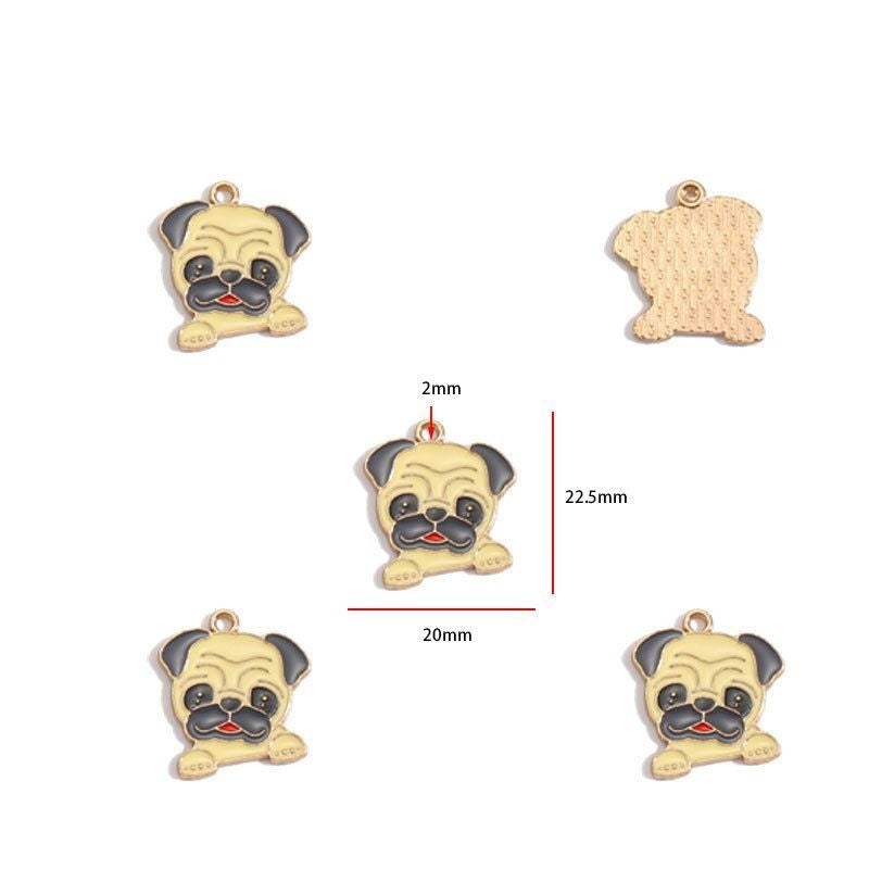 5PCS Colorful Poppy Collection Jewelry Making Findings Charm
