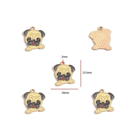 5PCS Colorful Poppy Collection Jewelry Making Findings Charm