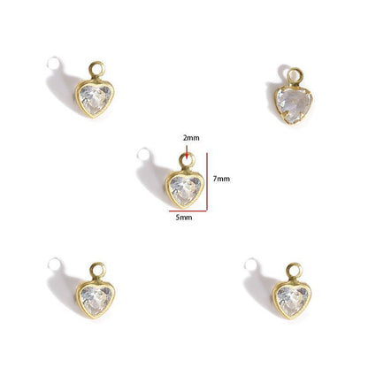 5PCS Crystal Collection Jewelry Making Findings Charm