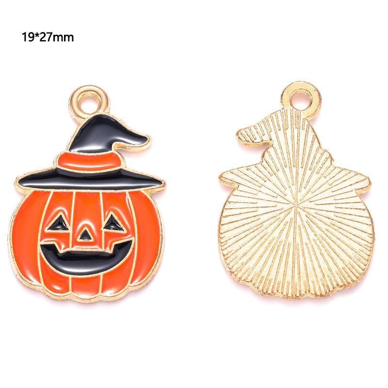 5PCS Halloween Style Theme Jewelry Making Findings Charm #3