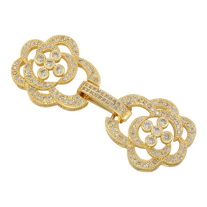 1 Pcs Hooks Accesories Supplies Brass Cubic Zirconia Connectors
