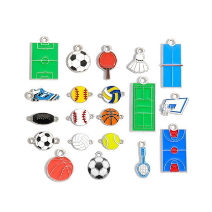 1PCS Sports Package Collection Charm For Jewelry Making Findings