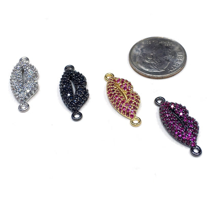 1PCS Brass Cubic Zirconia Lip Accessories